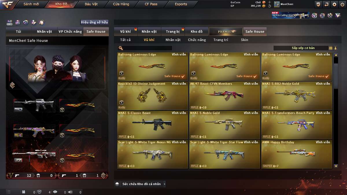 shop acc cf uy tin gia re